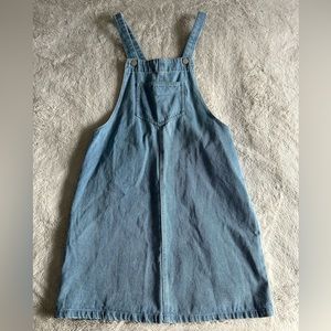 Denim overall dress